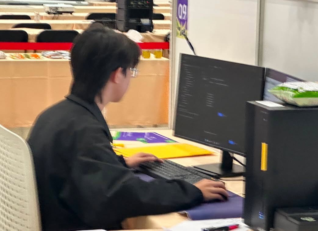 全國技能競賽網頁技術職類的比賽現場